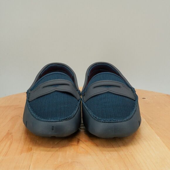 Swims Penny Men's Size 8 Shoes Navy Blue Loafer Slip-On Moc Toe Casual Shoe - Picture 2 of 8